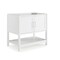 Alaterre Furniture Bennet 3pc Wooden Bathroom Vanity Set - 36-in. L Vanity, 30-in. L Mirror, 25-in. Wall Shelf, White AVAN3600WHAA - alternate 4